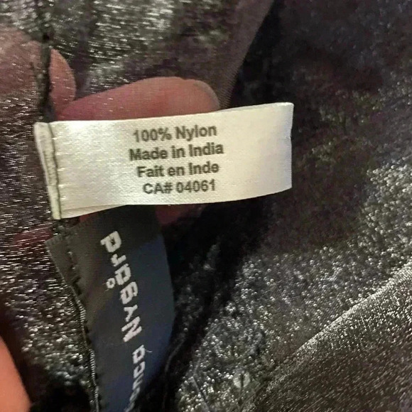 Bianca Nygard black sheer, sequins whimsical whimsigoth witchycore 68”x20” shawl - Picture 5 of 6